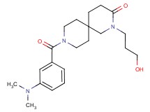9-[3-(dimethylamino)benzoyl]-2-(3-hydroxypropyl)-2,9-diazaspiro[5.5]undecan-3-one