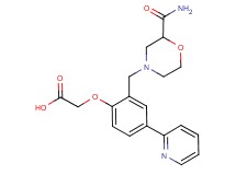 (2-{[2-(aminocarbonyl)morpholin-4-yl]methyl}-4-pyridin-2-ylphenoxy)acetic acid