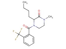 3-butyl-1-methyl-4-[2-(trifluoromethyl)benzoyl]-2-piperazinone