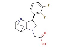 [(2R*,3S*,6R*)-3-(2,3-difluorophenyl)-1,5-diazatricyclo[5.2.2.0~2,6~]undec-5-yl]acetic acid