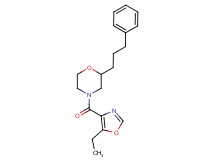 4-[(5-ethyl-1,3-oxazol-4-yl)carbonyl]-2-(3-phenylpropyl)morpholine