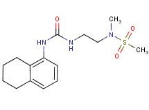 N-methyl-N-(2-{[(5,6,7,8-tetrahydronaphthalen-1-ylamino)carbonyl]amino}ethyl)methanesulfonamide