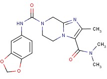 N~7~-1,3-benzodioxol-5-yl-N~3~,N~3~,2-trimethyl-5,6-dihydroimidazo[1,2-a]pyrazine-3,7(8H)-dicarboxamide