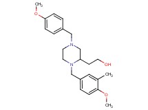 2-[4-(4-methoxybenzyl)-1-(4-methoxy-3-methylbenzyl)-2-piperazinyl]ethanol