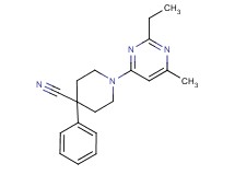 1-(2-ethyl-6-methylpyrimidin-4-yl)-4-phenylpiperidine-4-carbonitrile