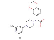 2,3-dihydro-1,4-benzodioxin-6-yl[4-(2,6-dimethylpyridin-4-yl)piperazin-1-yl]acetic acid