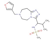 N-{1-[7-(3-furylmethyl)-6,7,8,9-tetrahydro-5H-[1,2,4]triazolo[4,3-d][1,4]diazepin-3-yl]-2-methylpropyl}methanesulfonamide
