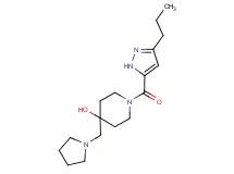 1-[(3-propyl-1H-pyrazol-5-yl)carbonyl]-4-(1-pyrrolidinylmethyl)-4-piperidinol