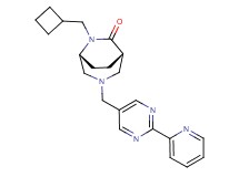 (1S*,5R*)-6-(cyclobutylmethyl)-3-[(2-pyridin-2-ylpyrimidin-5-yl)methyl]-3,6-diazabicyclo[3.2.2]nonan-7-one