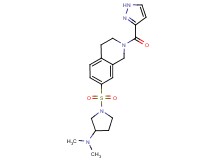 N,N-dimethyl-1-{[2-(1H-pyrazol-3-ylcarbonyl)-1,2,3,4-tetrahydroisoquinolin-7-yl]sulfonyl}pyrrolidin-3-amine