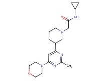 N-cyclopropyl-2-{3-[2-methyl-6-(4-morpholinyl)-4-pyrimidinyl]-1-piperidinyl}acetamide