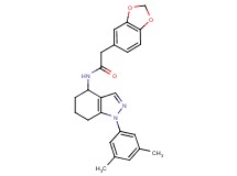 2-(1,3-benzodioxol-5-yl)-N-[1-(3,5-dimethylphenyl)-4,5,6,7-tetrahydro-1H-indazol-4-yl]acetamide