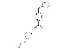 N-[(1-allylpyrrolidin-3-yl)methyl]-4-(1H-tetrazol-1-ylmethyl)benzamide