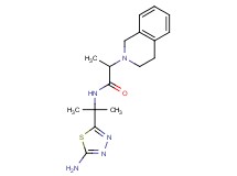 N-[1-(5-amino-1,3,4-thiadiazol-2-yl)-1-methylethyl]-2-(3,4-dihydro-2(1H)-isoquinolinyl)propanamide