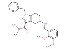 1-benzyl-5-[(2,3-dimethoxybenzyl)amino]-N,N-dimethyl-4,5,6,7-tetrahydro-1H-indazole-3-carboxamide