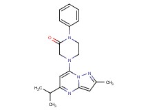 4-(5-isopropyl-2-methylpyrazolo[1,5-a]pyrimidin-7-yl)-1-phenyl-2-piperazinone