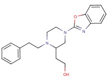 2-[4-(1,3-benzoxazol-2-yl)-1-(2-phenylethyl)-2-piperazinyl]ethanol