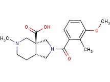 (3aS*,7aR*)-2-(3-methoxy-2-methylbenzoyl)-5-methyloctahydro-3aH-pyrrolo[3,4-c]pyridine-3a-carboxylic acid