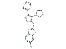 6-chloro-2-{[4-phenyl-5-(tetrahydrofuran-3-yl)-1H-imidazol-1-yl]methyl}-1H-benzimidazole