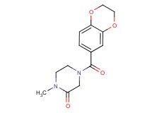 4-(2,3-dihydro-1,4-benzodioxin-6-ylcarbonyl)-1-methyl-2-piperazinone
