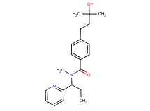 4-(3-hydroxy-3-methylbutyl)-N-methyl-N-[1-(2-pyridinyl)propyl]benzamide