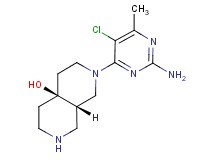 rel-(4aS,8aS)-2-(2-amino-5-chloro-6-methyl-4-pyrimidinyl)octahydro-2,7-naphthyridin-4a(2H)-ol dihydrochloride