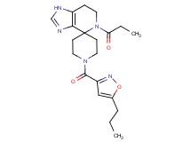 5-propionyl-1'-[(5-propylisoxazol-3-yl)carbonyl]-1,5,6,7-tetrahydrospiro[imidazo[4,5-c]pyridine-4,4'-piperidine]