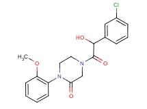 4-[(3-chlorophenyl)(hydroxy)acetyl]-1-(2-methoxyphenyl)-2-piperazinone