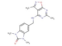 5-{[(3,6-dimethylisoxazolo[5,4-d]pyrimidin-4-yl)amino]methyl}-1,3-dimethyl-1,3-dihydro-2H-benzimidazol-2-one