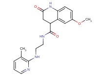 6-methoxy-N-{2-[(3-methyl-2-pyridinyl)amino]ethyl}-2-oxo-1,2,3,4-tetrahydro-4-quinolinecarboxamide