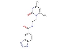 N-[2-(4,6-dimethyl-2-oxopyrimidin-1(2H)-yl)ethyl]-1H-1,2,3-benzotriazole-5-carboxamide