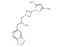 1-{1-[3-(1,3-benzodioxol-5-yl)-2-methylpropyl]azetidin-3-yl}-3,5-dimethyl-1H-pyrazole