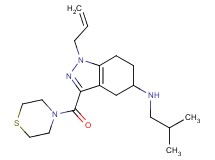 1-allyl-N-isobutyl-3-(4-thiomorpholinylcarbonyl)-4,5,6,7-tetrahydro-1H-indazol-5-amine