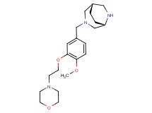(1S*,5S*)-3-[4-methoxy-3-(2-morpholin-4-ylethoxy)benzyl]-3,6-diazabicyclo[3.2.2]nonane
