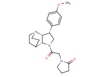 1-{2-[(3R*,3aR*,7aR*)-3-(4-methoxyphenyl)hexahydro-4,7-ethanopyrrolo[3,2-b]pyridin-1(2H)-yl]-2-oxoethyl}pyrrolidin-2-one
