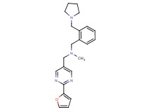 1-[2-(2-furyl)pyrimidin-5-yl]-N-methyl-N-[2-(pyrrolidin-1-ylmethyl)benzyl]methanamine