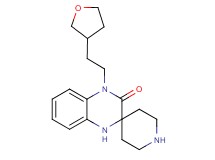 4'-[2-(tetrahydro-3-furanyl)ethyl]-1',4'-dihydro-3'H-spiro[piperidine-4,2'-quinoxalin]-3'-one hydrochloride