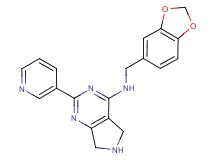 N-(1,3-benzodioxol-5-ylmethyl)-2-pyridin-3-yl-6,7-dihydro-5H-pyrrolo[3,4-d]pyrimidin-4-amine