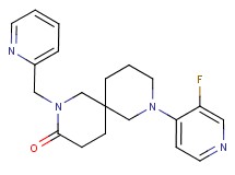 8-(3-fluoropyridin-4-yl)-2-(pyridin-2-ylmethyl)-2,8-diazaspiro[5.5]undecan-3-one