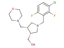 [(3R*,4S*)-1-(3-chloro-2,6-difluorobenzyl)-4-(morpholin-4-ylmethyl)pyrrolidin-3-yl]methanol