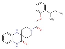 1-[(2-sec-butylphenoxy)acetyl]-1',4'-dihydro-3'H-spiro[piperidine-4,2'-quinoxalin]-3'-one