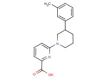 6-[3-(3-methylphenyl)-1-piperidinyl]-2-pyridinecarboxylic acid