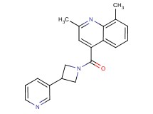 2,8-dimethyl-4-{[3-(3-pyridinyl)-1-azetidinyl]carbonyl}quinoline