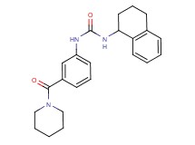 N-[3-(piperidin-1-ylcarbonyl)phenyl]-N'-(1,2,3,4-tetrahydronaphthalen-1-yl)urea