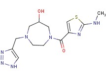 1-{[2-(methylamino)-1,3-thiazol-4-yl]carbonyl}-4-(1H-1,2,3-triazol-4-ylmethyl)-1,4-diazepan-6-ol