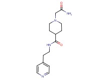 1-(2-amino-2-oxoethyl)-N-[2-(4-pyridinyl)ethyl]-4-piperidinecarboxamide