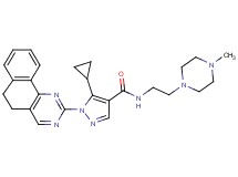 5-cyclopropyl-1-(5,6-dihydrobenzo[h]quinazolin-2-yl)-N-[2-(4-methyl-1-piperazinyl)ethyl]-1H-pyrazole-4-carboxamide