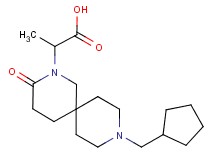 2-[9-(cyclopentylmethyl)-3-oxo-2,9-diazaspiro[5.5]undec-2-yl]propanoic acid