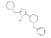 2-({3-[4-methyl-5-(piperidin-1-ylmethyl)-4H-1,2,4-triazol-3-yl]piperidin-1-yl}methyl)pyridine