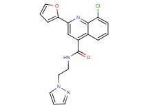 8-chloro-2-(2-furyl)-N-[2-(1H-pyrazol-1-yl)ethyl]-4-quinolinecarboxamide